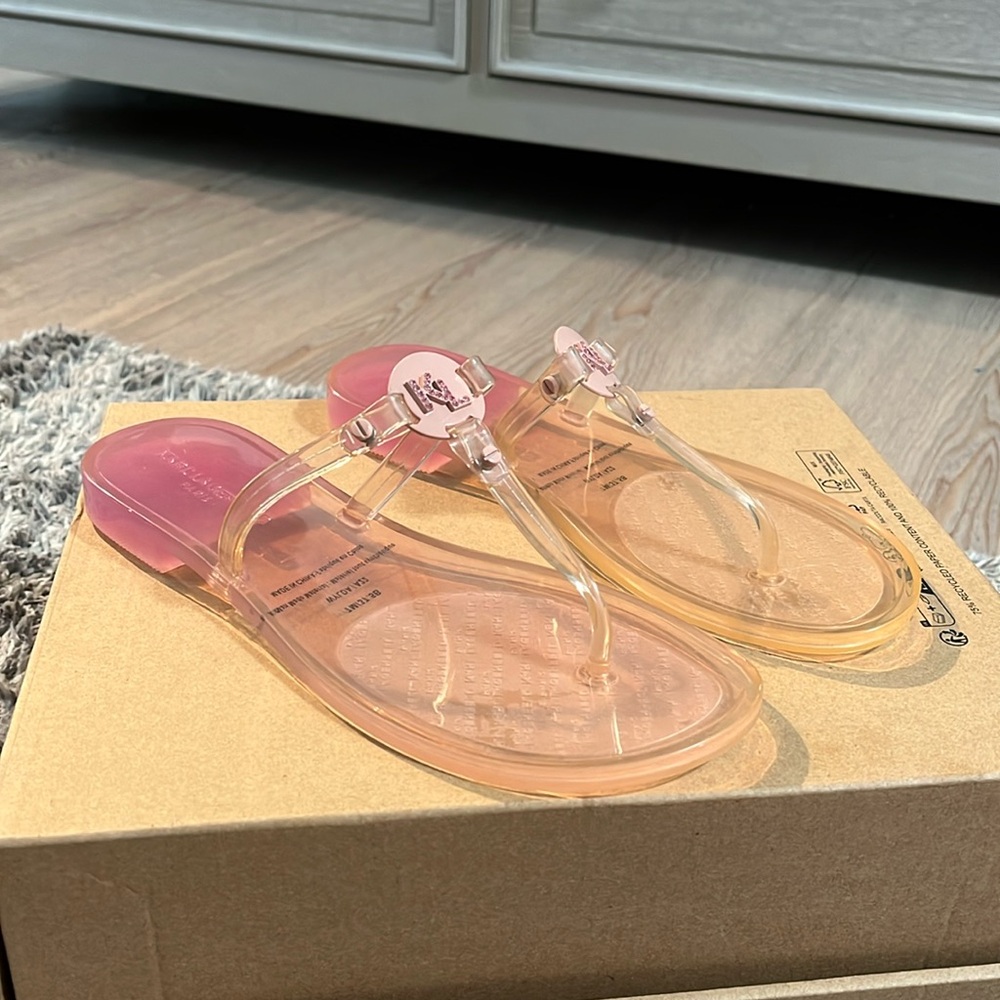 KARL LAGERFELD JELLY SANDAL PINK OMBRÉ